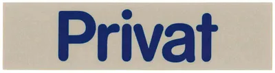 Produktbild von Schilder Privat