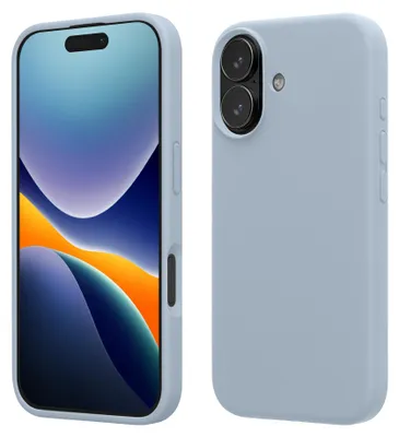 Produktbild von kwmobile Handyhülle für iPhone 17 Hülle, für iPhone 17 Case - Hülle Silikon - kabelloses Laden - Hellblau matt