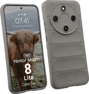 Produktbild von Robuste Handyhülle für Honor Magic8 Lite, Bizon Case Tur, Hellgrau
