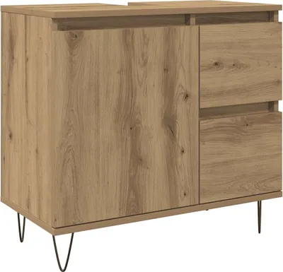 Obrázek produktu pro vidaXL Umyvadlová skříňka Artisan dub 65x33x60 cm materiál na bázi dřeva