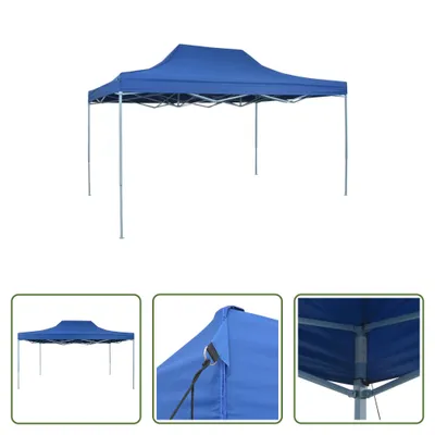 Obrázok produktu pre The Living Store Profesionálny skladací párty stan 3x4 m oceľovo modrý