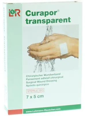 Productafbeelding van Curapor Transparant 7 X 5 Cm Steriel (5 stuks)