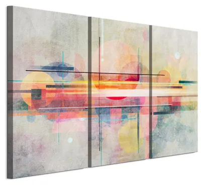 Produktbild von LUMASOUL Wandbilder 3er Set für Wohnzimmer Abstrakt 21 90x60 cm3-teiliges Leinwandbild für Schlafzimmer Flur Büro und Küche