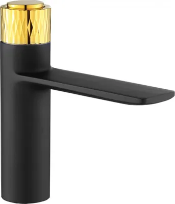 Produktbild von Mexen Zero+ Waschtischbatterie, Schwarz/Gold - 71600-75