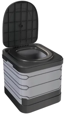 Obrázek produktu pro Přenosná skládací kempingová toaleta s 12 vaky, nosnost 150 kg