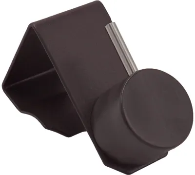 Fensterhaken 2er-Pack für Gardinenstangen, 15-20 mm, braun