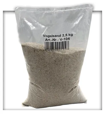 Produktbild von 25 kg Vogelsand Naturweiss mit Kalk u. Anis (10 x 2,5 kg) hygienisch + keimfrei in Bester Qualität