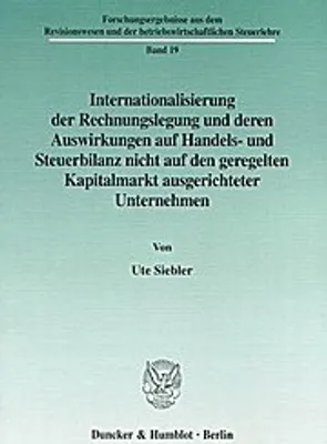 Produktbild von Siebler, U: Internationalis. d. Rechnungslegung