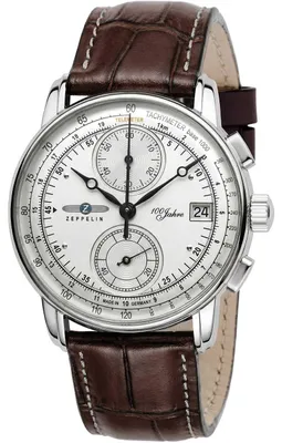 Produktbild von Zeppelin 8670-1 Herren-Armbanduhr, Edelstahl-Gehäuse, Leder-Armband