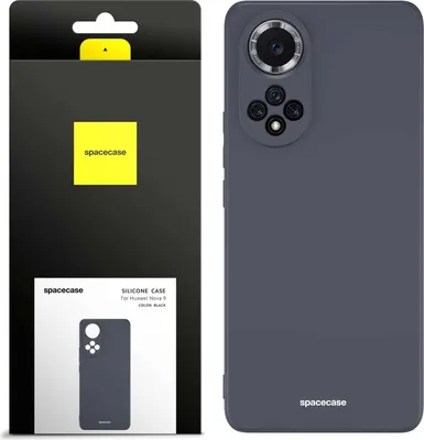 Image de Coque en silicone SPACECASE Coque en silicone pour Huawei Nova 9 Noir