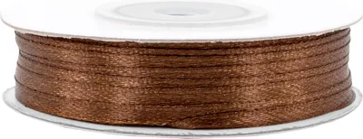 Produktbild von Satinband 3mm x 50m Rolle Braun