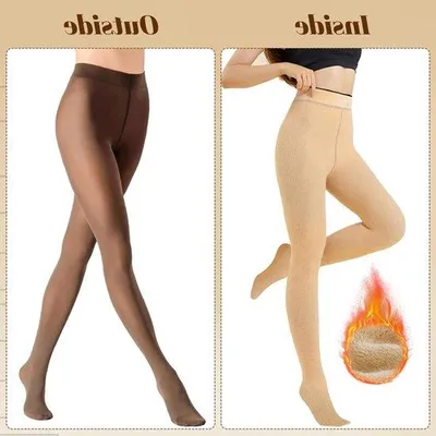 Produktbild von Dickes Fleecefutter Thermo-Leggings für Frauen, warm und transparent für den Winter