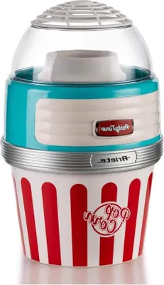 Produktbild von XL-Popcornmaker mit großem Fassungsvermögen, 1100 Watt, 2 Minuten, blau