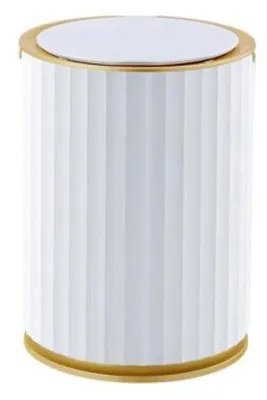 Sensor-Abfalleimer 10 l, rund, weiß, Bewegungsmelder