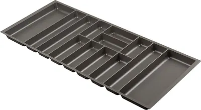 Produktbild von Nolago Besteckkasten aus basaltgrauem Material für Merivobox 120 (1108 x 473 mm)