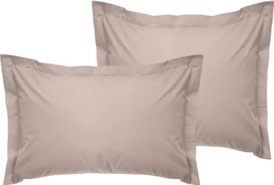 Produktbild von L'Essentiel Linge de Maison, Tonne Brune - Youthe, Oxford-Kissenbezug-Set (2 Stück) (FR), 100 % BAUMWOLLE RANFORCE, Beige,  60 x 60+5 cm
