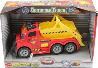 Produktbild von Dickie City Container Truck mit Licht und Sound LKW Truck rot
