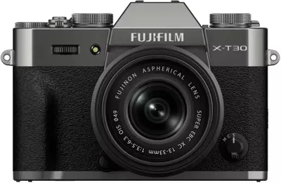Produktbild von Fujifilm X -T30 III + XC 13-33mm, 26,1 MP, 9600 x 2160 Pixel, X-Trans CMOS 4, 6.2K, Touchscreen, Schwarz, Anthrazit