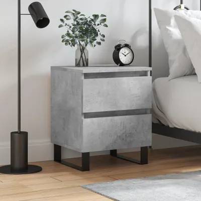 Obrázok produktu pre vidaXL Nočný stolík Concrete Grey 40x35x50 cm Drevo Materiál