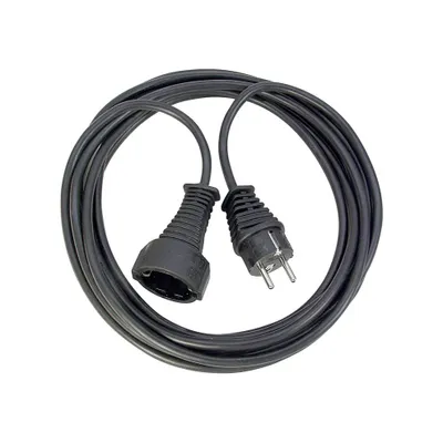 Produktbild von Brennenstuhl Qualitäts-Kunststoff-Verlängerungskabel 2m schwarz H05VV-F 3G1,5, 1165010015