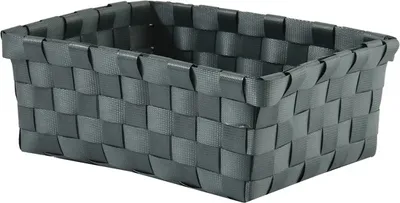 Obrázek produktu pro MSV Úložný koš Úložný koš Úložný box Organizér Koš do vany 19x14x8 cm - šedý
