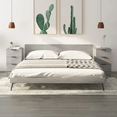 Obrázek produktu pro vidaXL Noční stolky 2 ks. Betonově šedé 40x36x65 cm