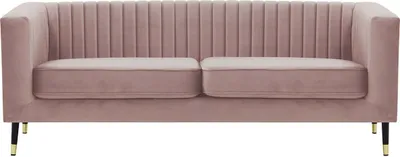Produktbild von Dreisitzer-Sofa Slender - helllila - Velluto 14
