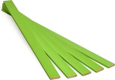 Obrázek produktu pro Metrie, Dřívka na tvoření s dětmi - Žlutozelené, 3,2 x 16 x 250 mm, 100 ks