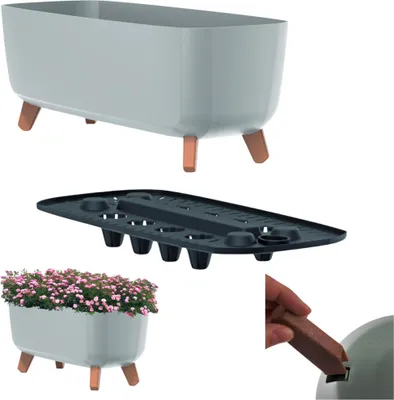 Produktbild von Gracia Case DGCL600 Blumentopf - Hellgrau