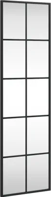 Produktbild von vidaXL Wandspiegel Schwarz 30x100 cm Rechteckig Eisen