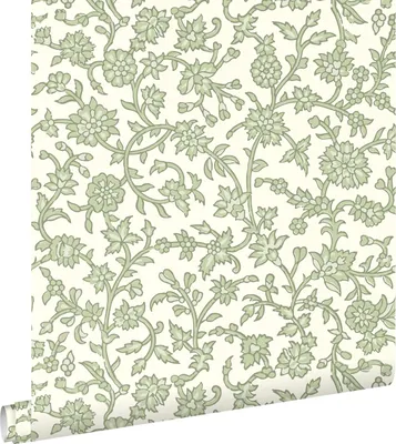 Immagine prodotto di ESTAhome carta da parati fiori retrò vintage verde 50 x 900 cm