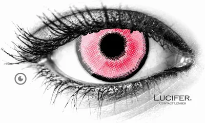 Produktbild von Lucifer® Aquaman Pink Farbige Kontaktlinsen - 2 Stück (1 Paar), Ohne Sehstärke