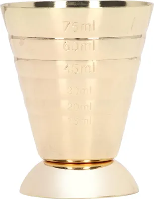 Zdjęcie produktu dla Miarka barowa o wysokiej dokładności z 3 skalami ze stali nierdzewnej 304 do koktajli dla barów domowych restauracji Gold