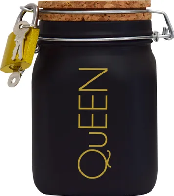 Produktbild von Spardose Geld Geschenk Ideen Queen Design1 Schwarz Größe L 1 Liter