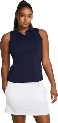 Produktbild von Under Armour Golf Playoff Ärmelloses Poloshirt Für Damen Blau XS Frau Blau XS