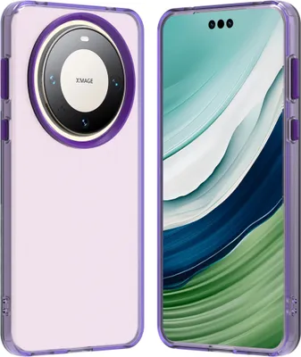 Produktbild von Handyhülle für Huawei Mate 60 Pro+ Schlank Durchscheinend Matt Stoßfest Schutzhülle Lila