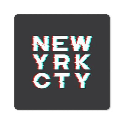 Produktbild von MuchoWow® Mauspad Mousepad New York - Stadt - Schwarz 30x30 cm - Mousepads - Maus Mat - Pad - Mausunterlage - Gaming