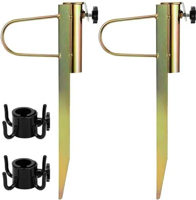 Produktbild von Famanu Halter für Sonnenschirme - stabiler Erdanker für Schirme mit 20-35 cm Durchmesser