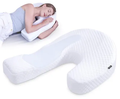 Immagine prodotto di Cuscino per dormire di lato a U - Gravidanza - Memory foam - Per chi dorme di lato e donne in gravidanza