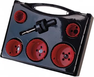 Obrázek produktu pro wolfcraft 6-tlg. Lochsägen-Set Elektrická a sanitární 3764000