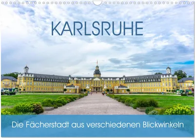 Produktbild von Karlsruhe Die Fächerstadt aus verschiedenen Blickwinkeln (Wandkalender 2025 DIN A3 quer), CALVENDO Monatskalender