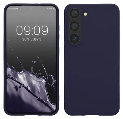 Produktbild von kwmobile Handyhülle für Samsung Galaxy S23 Hülle - TPU Case - Kabelloses Laden - Schutzhülle Cover in Deep Ocean