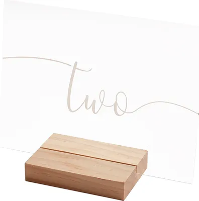 Produktbild von Tischnummern Holz und Acryl – 12er-Set (17 x 20 cm)