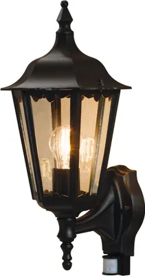 Produktbild von Konstsmide Firenze Bewegungsmelder schwarz lackiertes Aluminium, klares Glas 7236-750