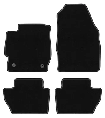 Immagine prodotto di Tappetini in moquette per Ford Ka+ 2014- (hatchback) – set 4 pezzi, neri, su misura – Wielganizator BASIC