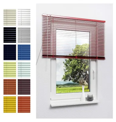Produktbild von Alujalousie 25mm in Rot, Maße (B x H) 120cm x 160cm