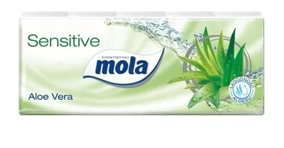 Zdjęcie produktu dla Mola Aloe vera Chusteczki higieniczne, 10 sztuk x 10