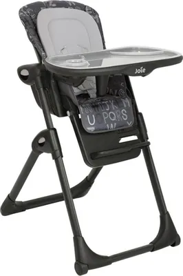 Produktbild von Joie Hochstuhl Mimzy Recline ABC Charcoal