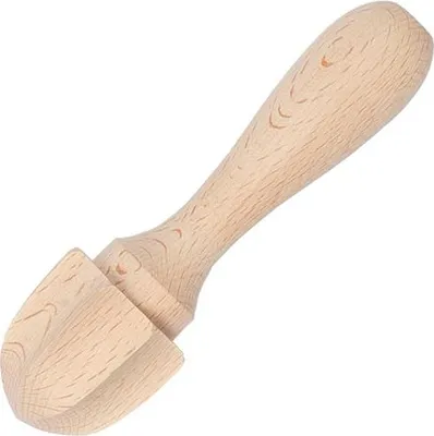 Image de Presse-citron en bois de hêtre - Ustensile de cuisine, 14 cm - Durable & Antibactérien