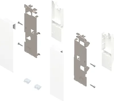 Produktbild von Blum Legrabox Expando Fronthalter Innenauszug mit Reling H C, seidenweiß